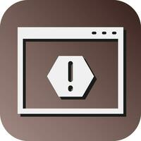 Error  Vector Glyph Gradient Background Icon For Personal And Commercial Use.