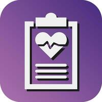 Data Concerning Health  Vector Glyph Gradient Background Icon For Personal And Commercial Use.