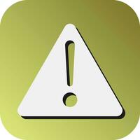 -Attention  Vector Glyph Gradient Background Icon For Personal And Commercial Use.