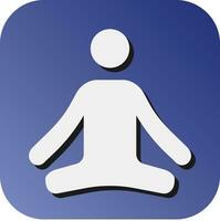 Yoga Vector Glyph Gradient Background Icon For Personal And Commercial Use.