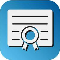 Qualify Vector Glyph Gradient Background Icon For Personal And Commercial Use.