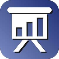 Chart Vector Glyph Gradient Background Icon For Personal And Commercial Use.