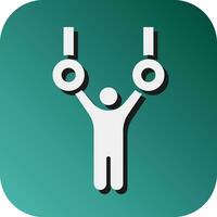 Gymnastic  Vector Glyph Gradient Background Icon For Personal And Commercial Use.