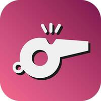 Whistle  Vector Glyph Gradient Background Icon For Personal And Commercial Use.