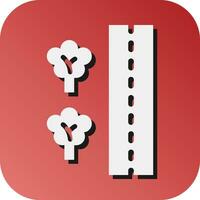 Roadside  Vector Glyph Gradient Background Icon For Personal And Commercial Use.