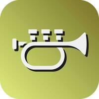 Trumpet Vector Glyph Gradient Background Icon For Personal And Commercial Use.