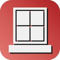 Window Vector Glyph Gradient Background Icon For Personal And Commercial Use.