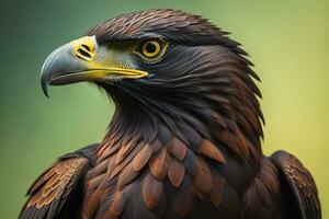 AI generated Portrait of a Golden Eagle, Aquila chrysaetos. generative ai photo