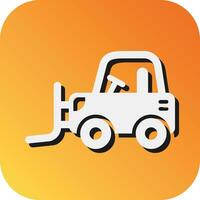 Plow Vector Glyph Gradient Background Icon For Personal And Commercial Use.