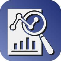 Research Vector Glyph Gradient Background Icon For Personal And Commercial Use.