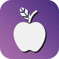 Apple Vector Glyph Gradient Background Icon For Personal And Commercial Use.