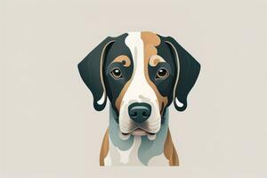 AI generated Cute and Adorable Vector illustration in flat style on solid color background. ai generative photo