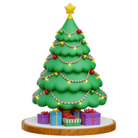 Navidad árbol 3d icono ilustraciones png