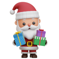 santa claus 3d ícone ilustrações png