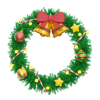 Kerstmis krans 3d icoon illustraties png