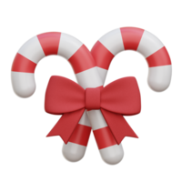 Candy Cane 3D Icon Illustrations png