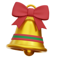 Christmas Bell 3D Icon Illustrations png