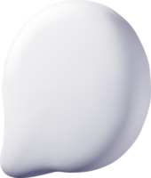 3d wit blanco toespraak bubbel png