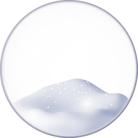 3D Glass Christmas Snow Ball png
