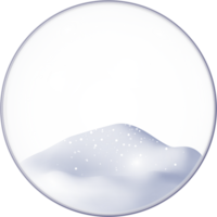 3d verre Noël neige Balle png