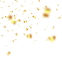 3D Party Gold Confetti png