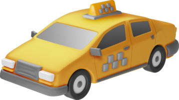 3d taxi auto sedan png