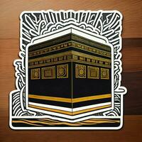 ai generado islámico santo sitio de Kaaba. generativo ai foto