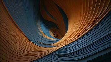 AI generated Abstract  wavy surface. Futuristic background. photo
