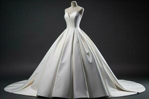 AI generated Wedding dress on a mannequin. ai generative photo