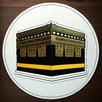 ai generado islámico santo sitio de Kaaba. generativo ai foto
