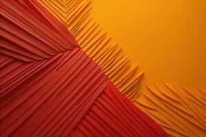 AI generated Abstract background with red and orange stripes. generative ai photo