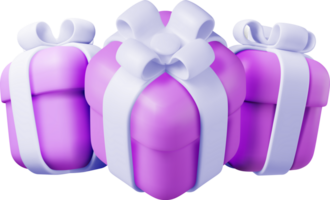 3d Geschenk Box einstellen png