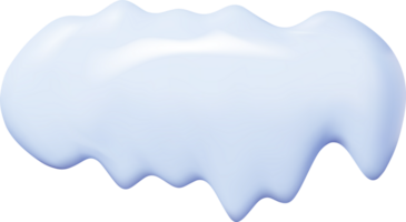 3d nieve hielo formas ventisquero png