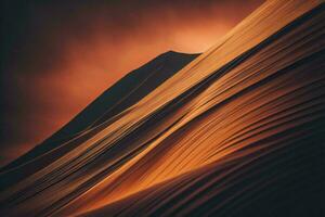 AI generated abstract background of a curved sand dune in Arizona, generative ai photo