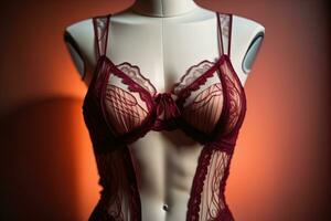 AI generated Sensual lingerie on a mannequin. ai generative photo