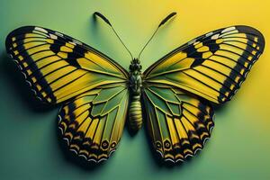 AI generated Butterfly on colorful background. generative ai photo