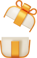 3d Geschenk Box mit Bogen png