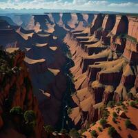 AI generated Grand Canyon in Arizona, generative ai photo