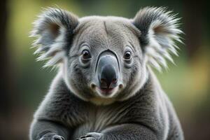 AI generated Koala in the natural environment, Close-up. ai generative photo