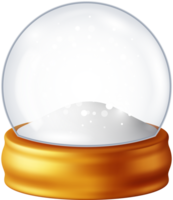 3d verre Noël neige globe png