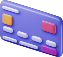 3D Bank Credit Card png