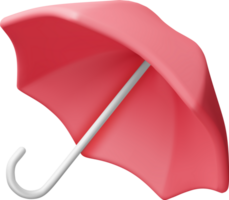 3D Classic Red Umbrella png