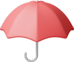 3D Classic Red Umbrella png