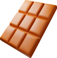 3d leite chocolate Barra png