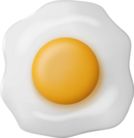 3D Fried Egg png