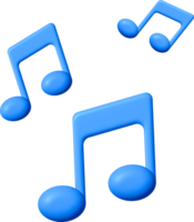 3d música Nota icono png