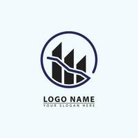 Company Investment Business Logo Vector. Financial company investment icon. vector