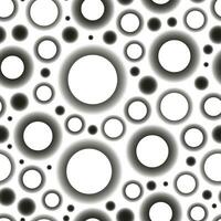 Abstract seamless pattern of circles of different diameters. Vector background. Big and small dots futuristic print