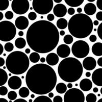 Black and white spotted animal print of Dalmatian or cow. Vector seamless pattern with animal print