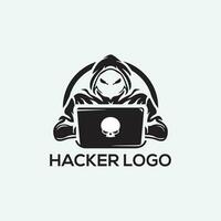 hacker logo diseño vector